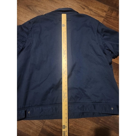 Duluth Trading Co Jacket Mens 3XL Blue Canvas Full Zip Utility Workwear Military - Picture 5 of 6